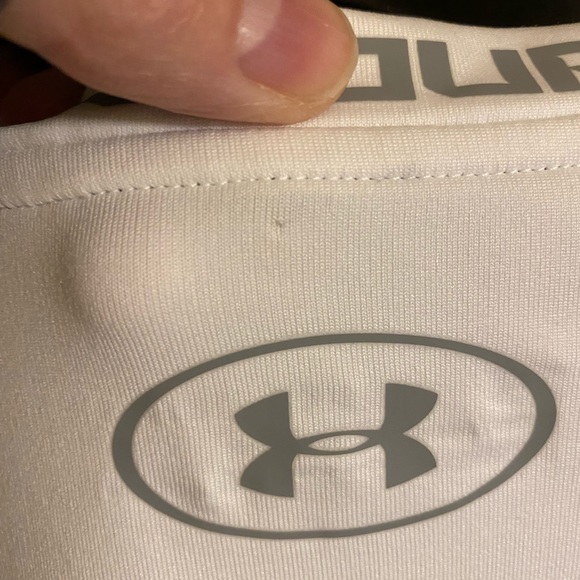 NWT Men’s UA Coldgear White Knit Tee Long Sleeve size XXL - Picture 10 of 14